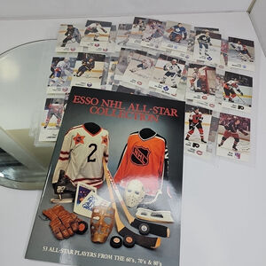 1988-1989 Esso NHL All Star Collection - Album and Lots Of Cards